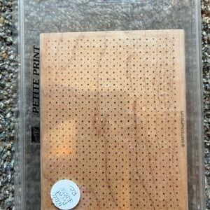 Stampin’ Up Petite Print